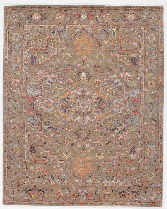 Tan Modern Wool & Bamboo Silk 8' X 10': Tan Modern Wool & Bamboo Silk 8' X 10' - New, Modern, Hand-Knotted, Wool & Bamboo Silk, 300 -D08873- 862.This item is part of our fine auction collection which includes many fine home accessories incl