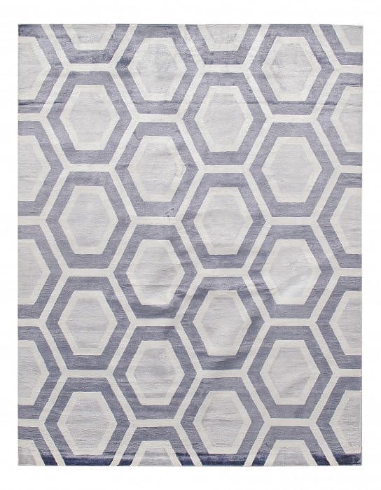 Light Blue Modern Bamboo silk 9' X 12': Light Blue Modern Bamboo silk 9' X 12' - New, Modern, Hand-Knotted, Viscose, 300 -D10101- 862.This item is part of our fine auction collection which includes many fine home accessories including antiq