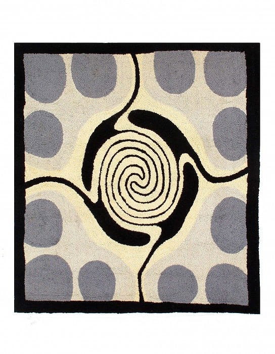 Gray Color Modern Rug 4'11'' X 5'6'': Gray Color Modern Rug 4'11'' X 5'6'' - , Modern, Hand-Knotted, Lamb's Wool, 300 -D11409- 862.This item is part of our fine auction collection which includes many fine home accessories including antiqu