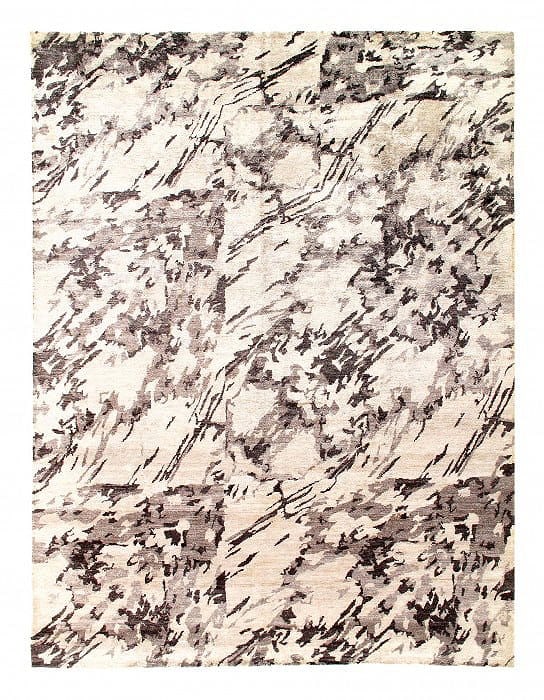 Gray Color Fine Hand Knotted Modern Rug 9' X 12': Gray Color Fine Hand Knotted Modern Rug 9' X 12' - New, Modern, Hand-Knotted, V. Silk, 300 -D05666- 862.This item is part of our fine auction collection which includes many fine home accessories inclu
