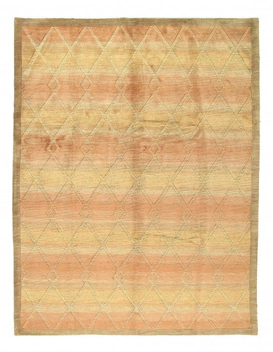 Fine Hand Knotted Modern rug 9'3'' X 12'1'': Fine Hand Knotted Modern rug 9'3'' X 12'1'' - New, Modern, Hand-Knotted, Lamb's Wool, 300 -23800- 862.This item is part of our fine auction collection which includes many fine home accessories includi