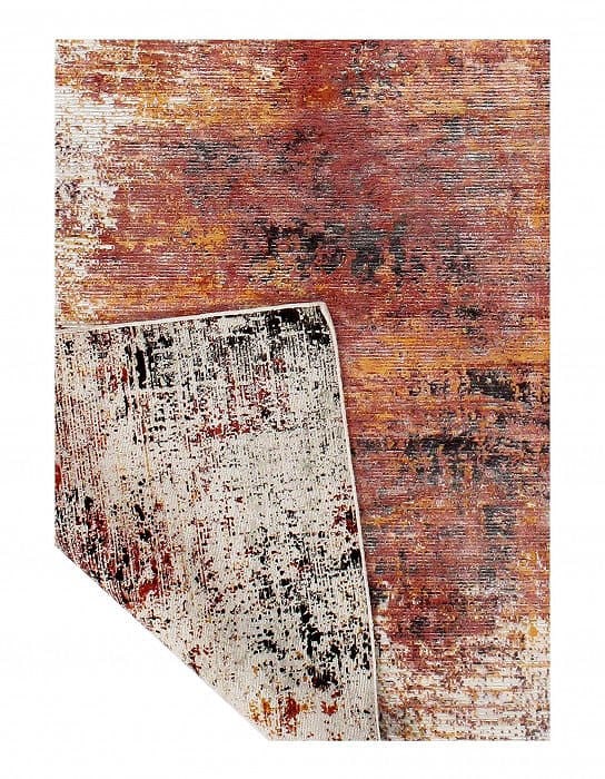 Rust Modern Rug 5' X 8' - 3