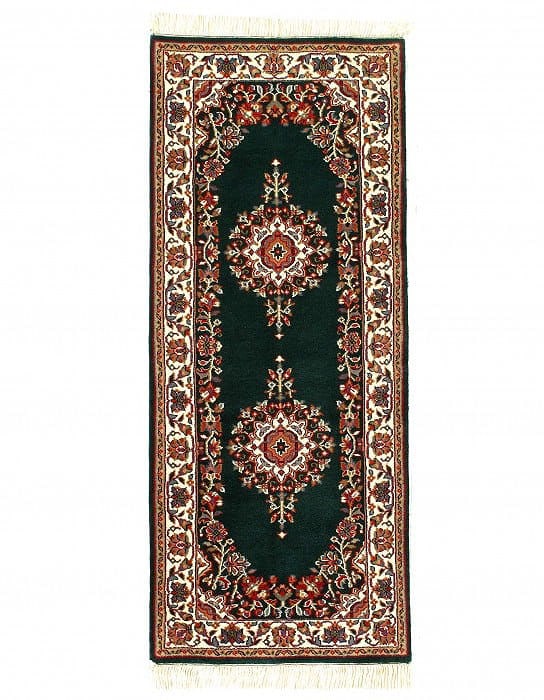 Fine Hand Knotted Kerman Design runner 2'6'' X 6': Fine Hand Knotted Kerman Design runner 2'6'' X 6' - New, kerman, Hand-Knotted, Lamb's Wool, 300 -D03672- 862.This item is part of our fine auction collection which includes many fine home accessories 