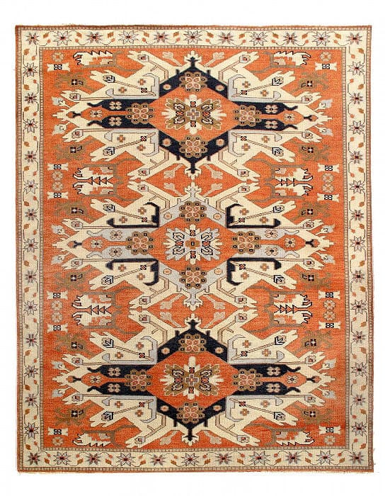 Fine Hand Knotted Kazak Design rug 7'11'' X 10'1'': Fine Hand Knotted Kazak Design rug 7'11'' X 10'1'' - New, Kazak, Hand-Knotted, Lamb's Wool, 300 -D12468- 862.This item is part of our fine auction collection which includes many fine home accessories 