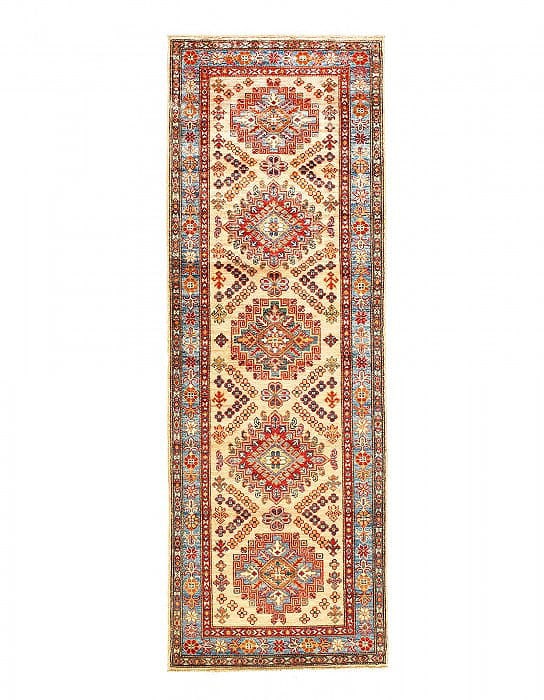 Fine Hand Knotted Kazak runner 2' 6''X 7': Fine Hand Knotted Kazak runner 2' 6''X 7' - New, Kazak, Hand-Knotted, Lamb's Wool, 300 -D12505- 862.This item is part of our fine auction collection which includes many fine home accessories including