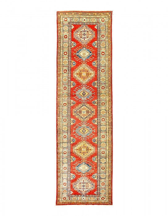Rust Super Kazak Lamb's Wool Runner 2'6" X 9'7" (1 of 3)