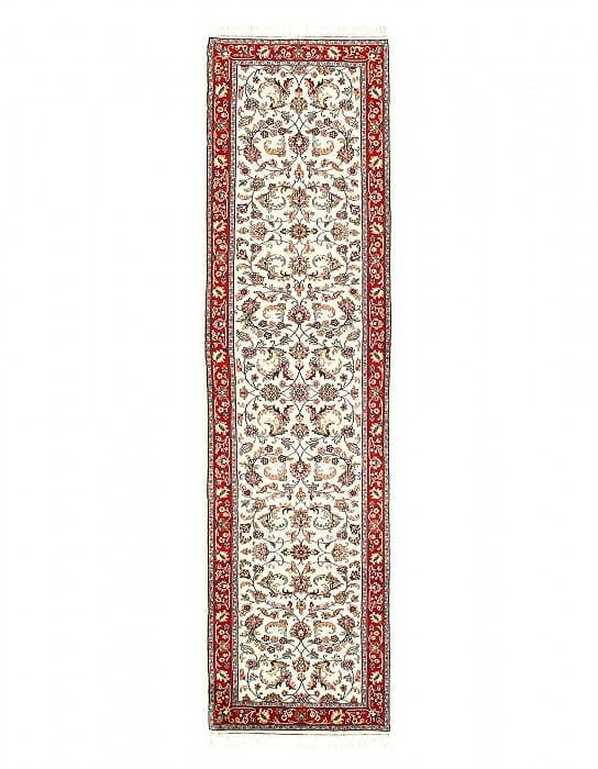 Fine Hand Knotted Persian Kashan design 2'7'' X 9'8'': Fine Hand Knotted Persian Kashan design 2'7'' X 9'8'' - New, Kashan, Hand-Knotted, Lamb's Wool, 300 -55742- 862.This item is part of our fine auction collection which includes many fine home accessori