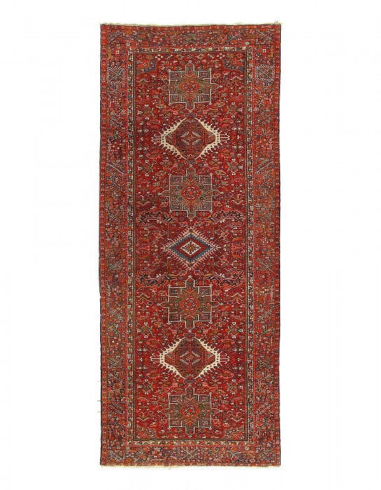 Persian Antique Karajeh Runner 5' X 12'7'': Persian Antique Karajeh Runner 5' X 12'7'' - Circa 1920, Karaja, Hand-Knotted, Lamb's Wool, 300 -D12721- 862.This item is part of our fine auction collection which includes many fine home accessories 