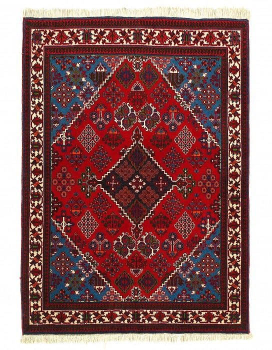 Fine Hand Knotted Persain Joshegan 3'6'' X 5: Fine Hand Knotted Persain Joshegan 3'6'' X 5 - Circa 1970, Josheghan, Hand-Knotted, Lamb's Wool, 300 -D10569- 862.This item is part of our fine auction collection which includes many fine home accesso