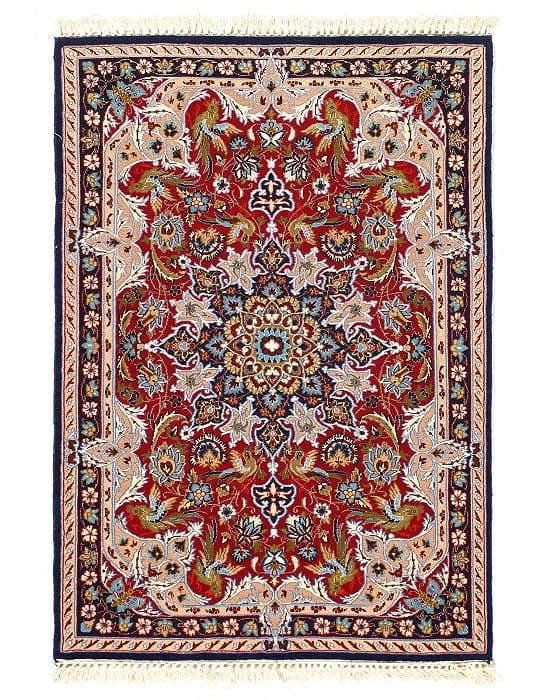 Fine Hand Knotted Persian Silk & wool Isfahan 2'3"x3'4": Fine Hand Knotted Persian Silk & wool Isfahan 2'3"x3'4" - New, Isfahan, Hand-Knotted, Wool & Silk, 300 -31000- 862.This item is part of our fine auction collection which includes many fine home access