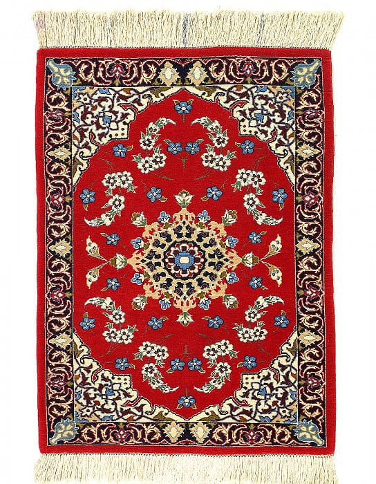 Fine Hand knotted Persian Isfahan 2' X 2'8'': Fine Hand knotted Persian Isfahan 2' X 2'8'' - New, Isfahan, Hand-Knotted, Lamb's Wool, 300 -D03384- 862.This item is part of our fine auction collection which includes many fine home accessories incl