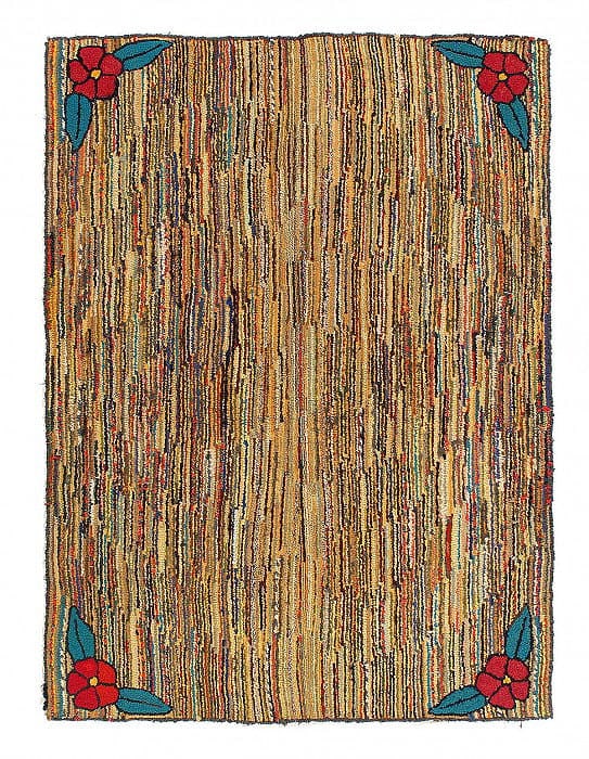 Antique American Hook Rug 4'4'X 6': Antique American Hook Rug 4'4'X 6' - CIRCA 190, Hooked Rug, Hand-Woven, Lamb's Wool, 300 -D11727- 862.This item is part of our fine auction collection which includes many fine home accessories includi
