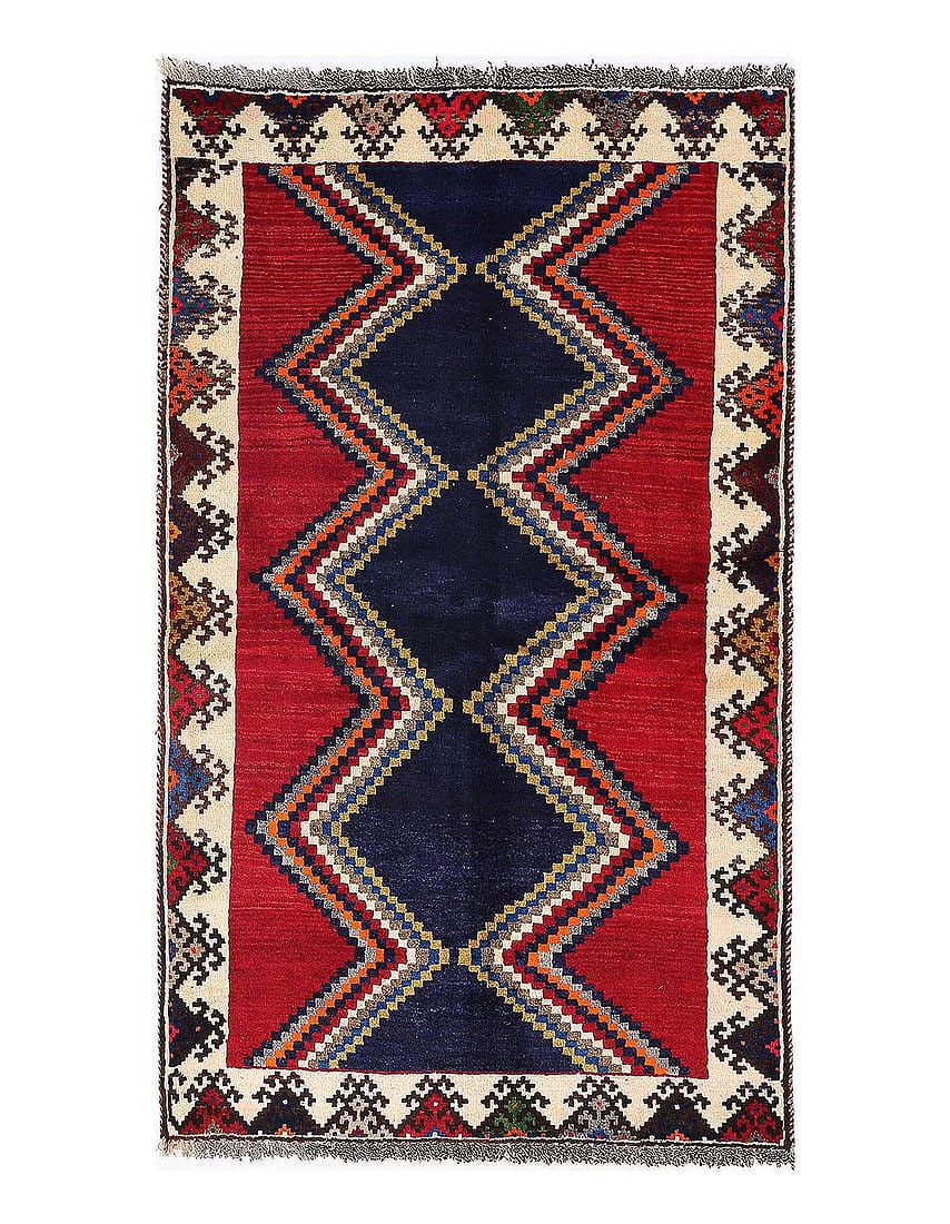 Fine Hand knotted Persian Gabbeh 3'4"X 6': Fine Hand knotted Persian Gabbeh 3'4"X 6' - NEW, Gabbeh, Hand-Knotted, Lamb's Wool, 300 -D13690- 862.This item is part of our fine auction collection which includes many fine home accessories includin