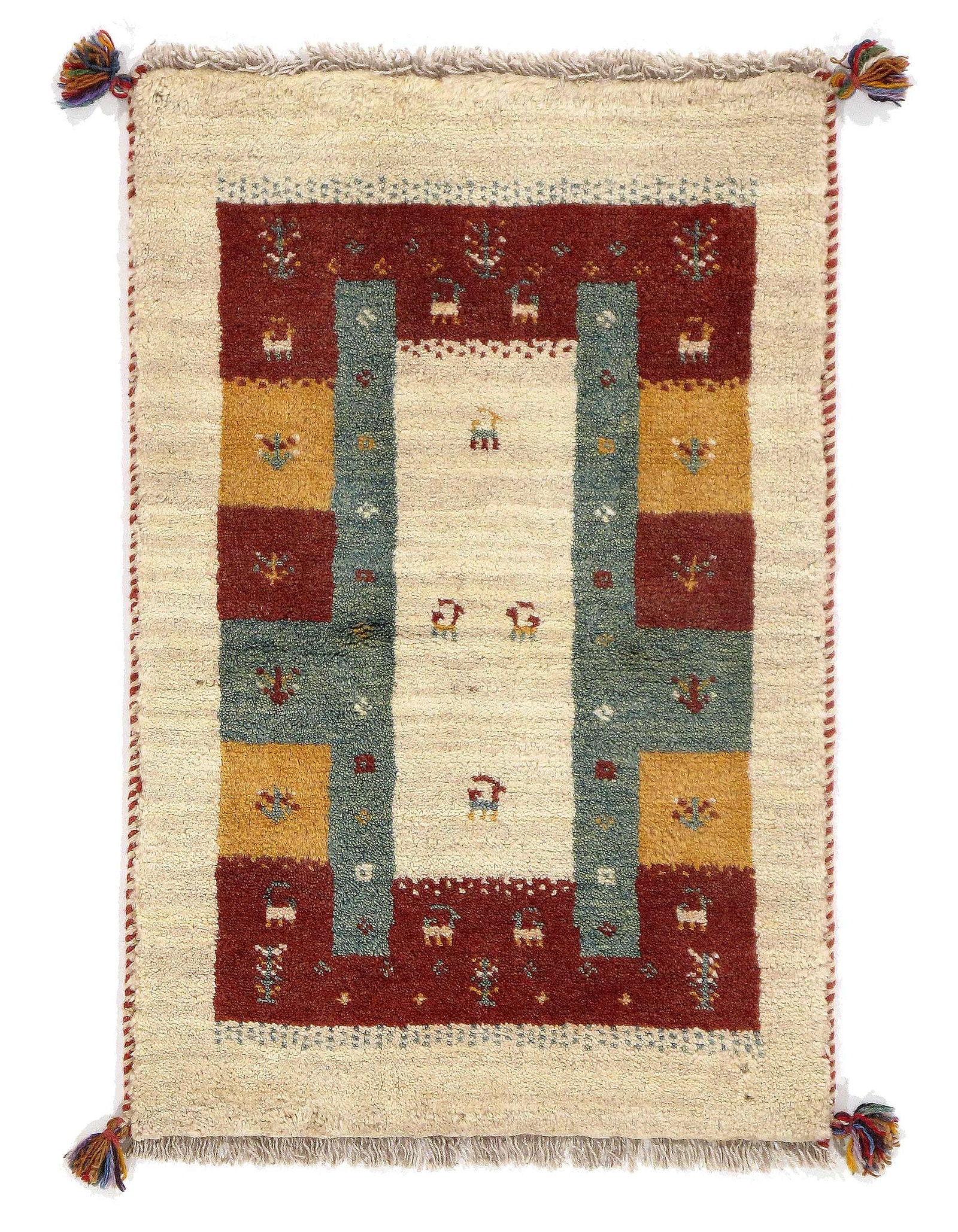 Fine Hand knotted Persian Gabbeh 2'X 3': Fine Hand knotted Persian Gabbeh 2'X 3' - NEW, Gabbeh, Hand-Knotted, Lamb's Wool, 300 -D09713- 862.This item is part of our fine auction collection which includes many fine home accessories including 