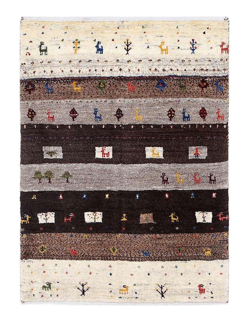Fine Hand knotted Persian Gabbeh 2'1"X 3': Fine Hand knotted Persian Gabbeh 2'1"X 3' - NEW, Gabbeh, Hand-Knotted, Lamb's Wool, 300 -D13780- 862.This item is part of our fine auction collection which includes many fine home accessories includin