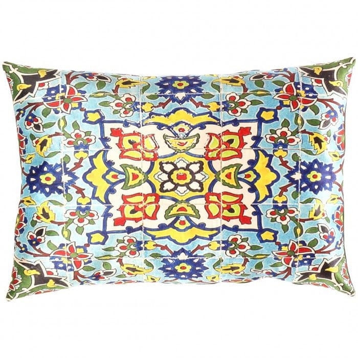 Persian Velvet Pillow 16'' X 24'': Persian Velvet Pillow 16'' X 24'' - New, Isfahan, N/A, Velvet Silk, 300 -TIR 237- 862.This item is part of our fine auction collection which includes many fine home accessories including antique rugs,