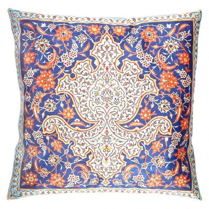 Persian Velvet Pillow 20'' X 20'': Persian Velvet Pillow 20'' X 20'' - New, Isfahan, N/A, Velvet Silk, 300 -TIR 235- 862.This item is part of our fine auction collection which includes many fine home accessories including antique rugs,
