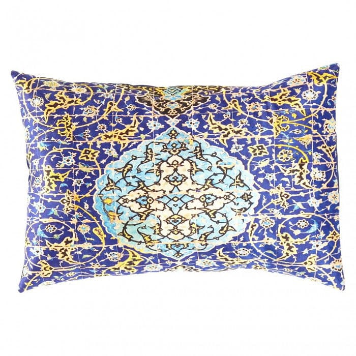 Persian Velvet Pillow 16'' X 24'': Persian Velvet Pillow 16'' X 24'' - New, Isfahan, N/A, Velvet Silk, 300 -TIR 173- 862.This item is part of our fine auction collection which includes many fine home accessories including antique rugs,
