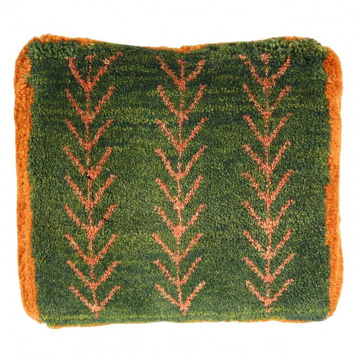 Fine Hand knotted Gabbeh pillow 14"X 16": Fine Hand knotted Gabbeh pillow 14"X 16" - N/A, Gabbeh, Hand-Woven, Lamb's Wool, 300 -PG 320- 862.This item is part of our fine auction collection which includes many fine home accessories including a