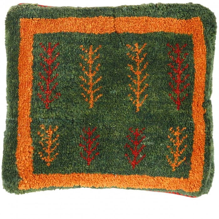 Fine Hand knotted Persian Gabbeh pillow 16'' X 16'': Fine Hand knotted Persian Gabbeh pillow 16'' X 16'' - New, Gabbeh, Handmade , Lamb's Wool, 300 -PG 140- 862.This item is part of our fine auction collection which includes many fine home accessories i