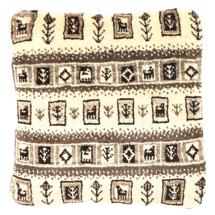 Fine Hand knotted Persian Gabbeh pillow 15'' X 16'' (1 of 2)