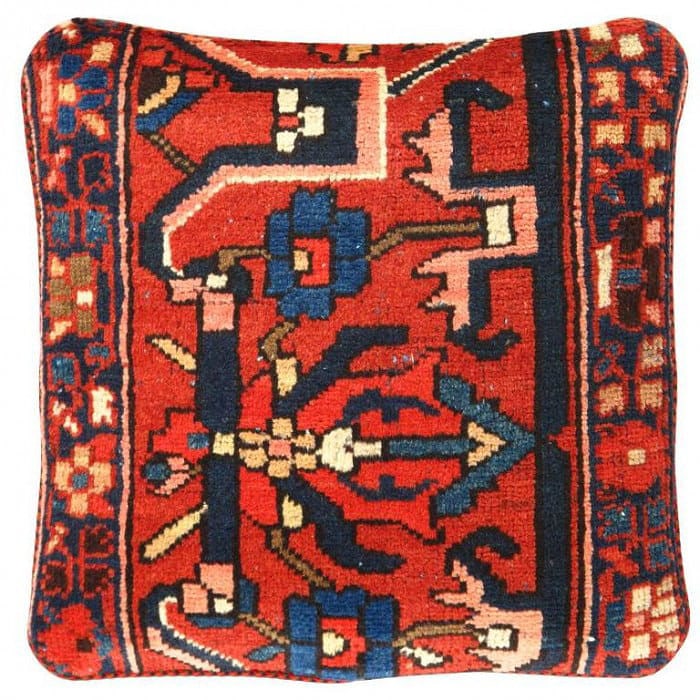 Pasargad Vintage Hand Knotted Farahan Rug Pillow 20": Pasargad Vintage Hand Knotted Farahan Rug Pillow 20" - N/A, Farahan, Hand-Woven, Lamb's Wool, 300 -K 236- 862.This item is part of our fine auction collection which includes many fine home accessories