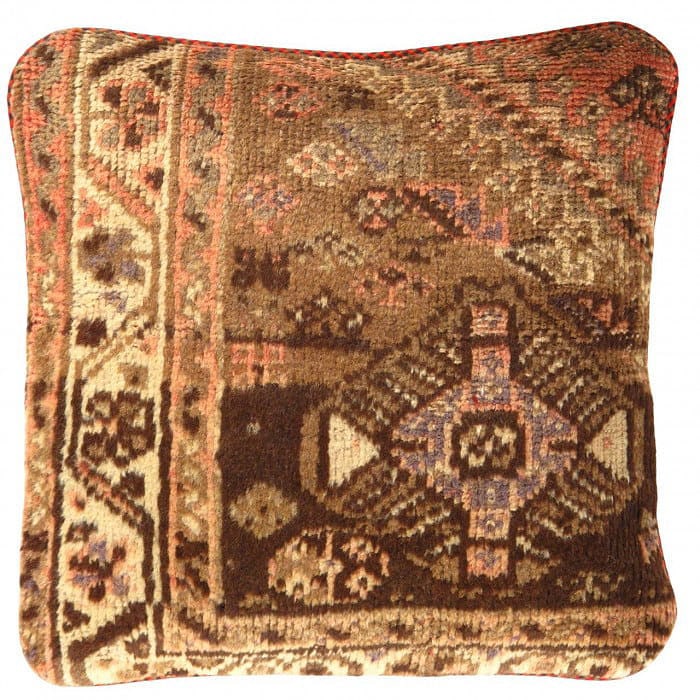 Pasargad Vintage Hand Knotted Farahan Rug Pillow 20": Pasargad Vintage Hand Knotted Farahan Rug Pillow 20" - N/A, Farahan, Hand-Woven, Lamb's Wool, 300 -K 227- 862.This item is part of our fine auction collection which includes many fine home accessories