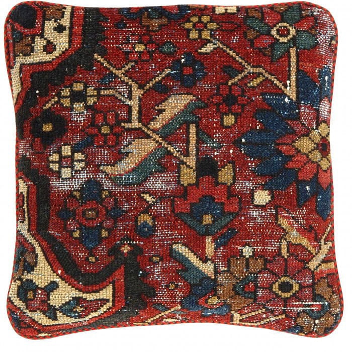 Pasargad Vintage Hand Knotted Farahan Rug Pillow 20": Pasargad Vintage Hand Knotted Farahan Rug Pillow 20" - N/A, Farahan, Hand-Woven, Lamb's Wool, 300 -K 224- 862.This item is part of our fine auction collection which includes many fine home accessories