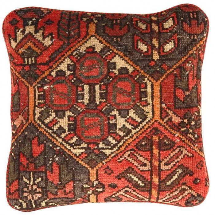 Pasargad Vintage Hand Knotted Farahan Rug Pillow 20": Pasargad Vintage Hand Knotted Farahan Rug Pillow 20" - N/A, Farahan, Hand-Woven, Lamb's Wool, 300 -K 219- 862.This item is part of our fine auction collection which includes many fine home accessories