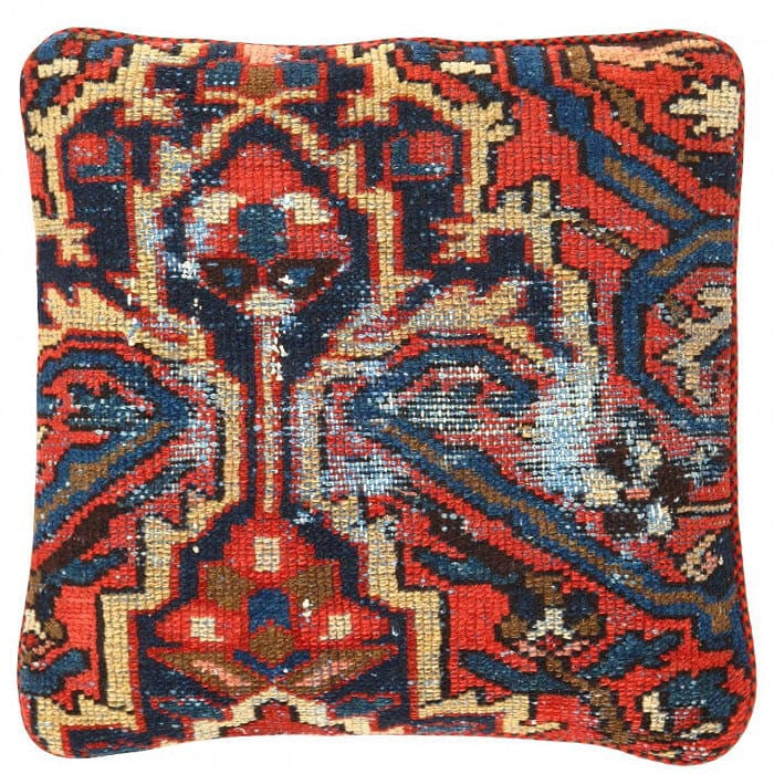 Pasargad Vintage Hand Knotted Farahan Rug Pillow 20": Pasargad Vintage Hand Knotted Farahan Rug Pillow 20" - N/A, Farahan, Hand-Woven, Lamb's Wool, 300 -K 212 A- 862.This item is part of our fine auction collection which includes many fine home accessori
