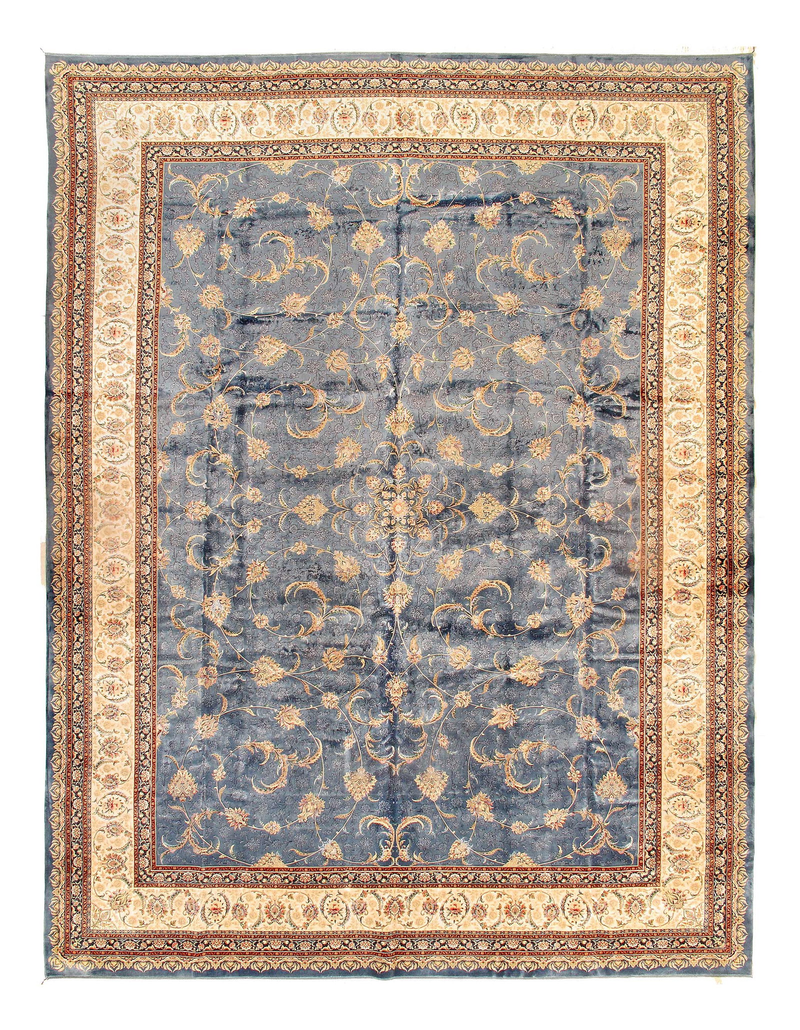 Persian Qum Design Rug 10'X 13'1" (1 of 3)