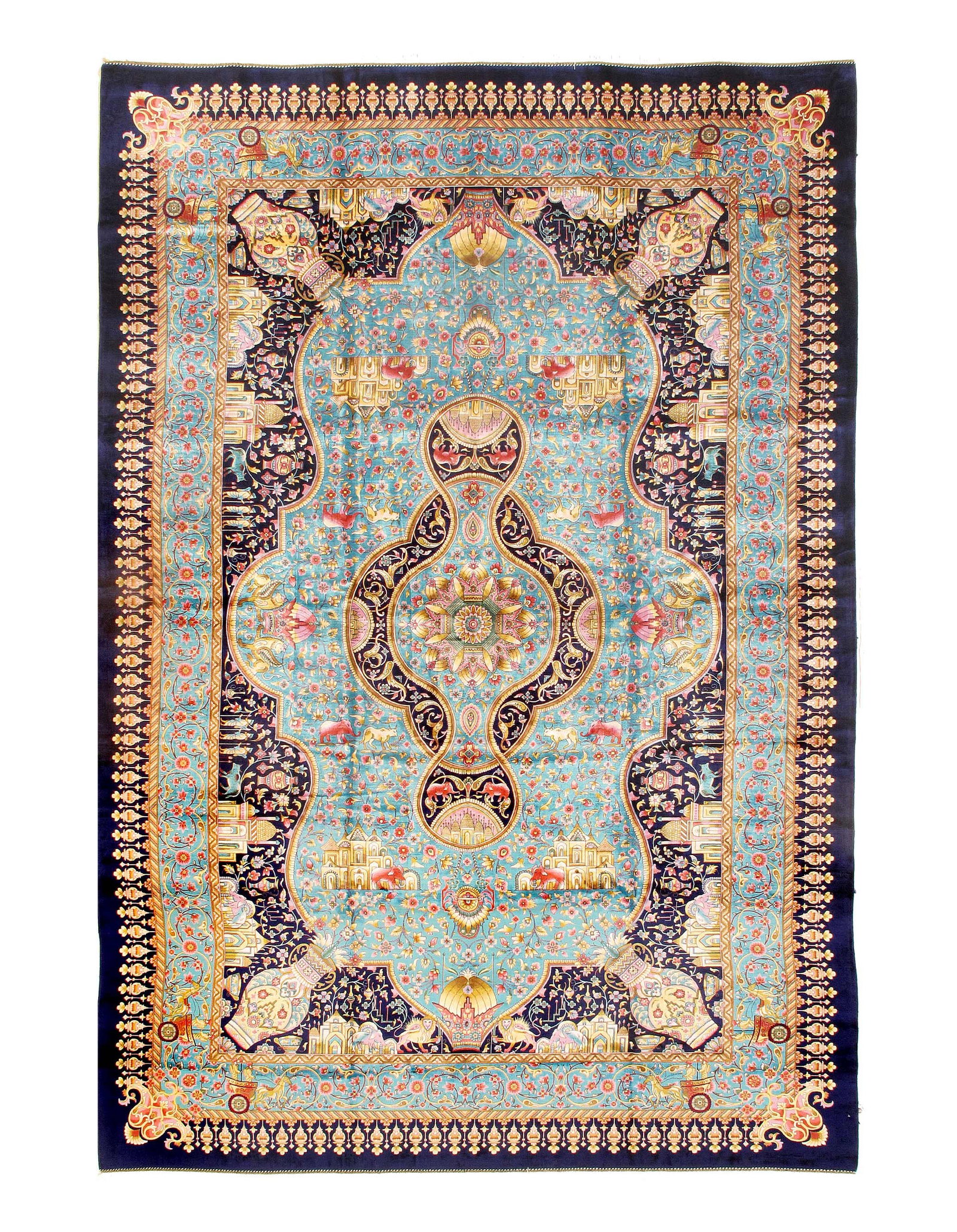 Persian Qum Design Rug 6'6"X 9'7" (1 of 3)