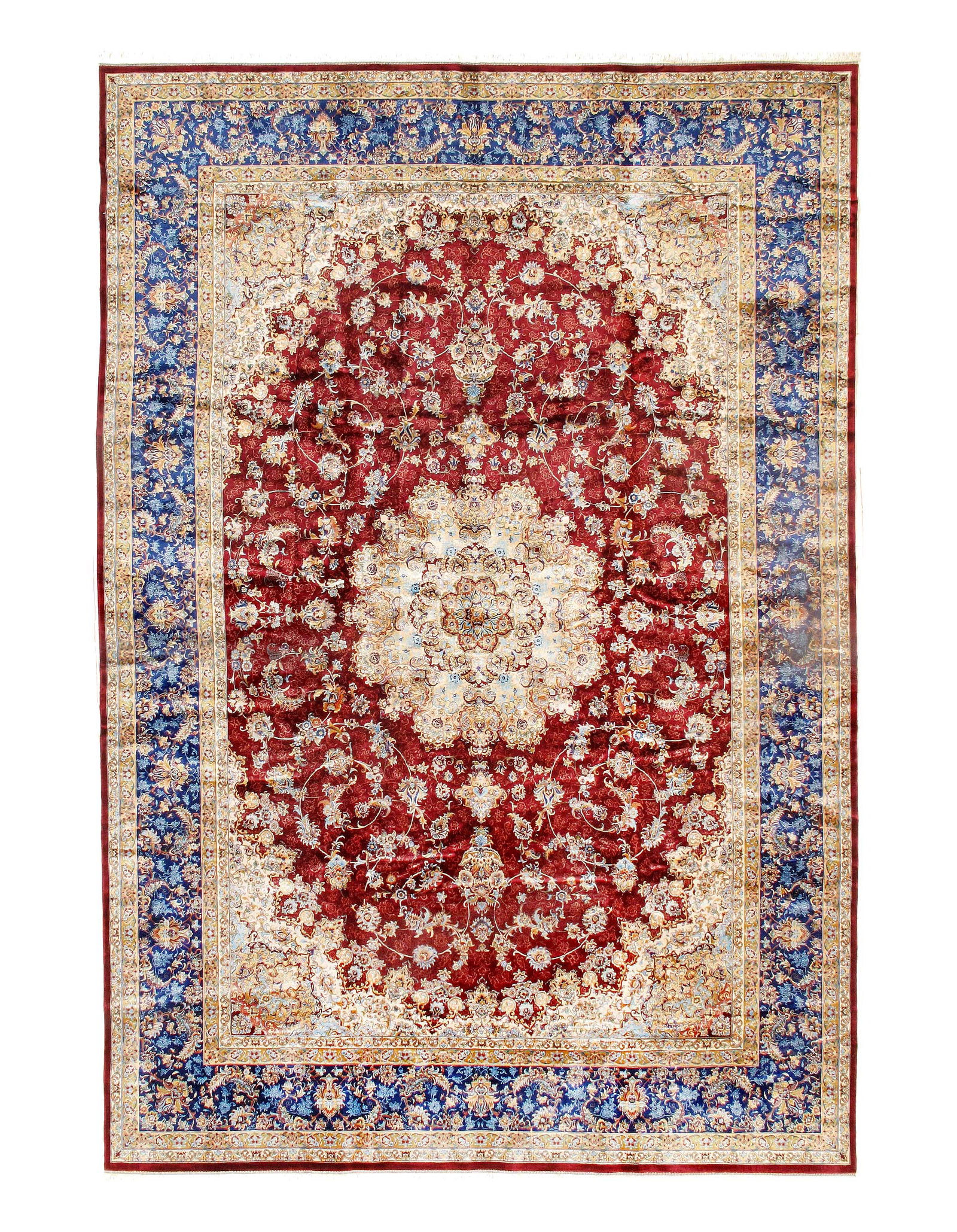 Persian Qum Design Rug 6'7"X 10' (1 of 3)