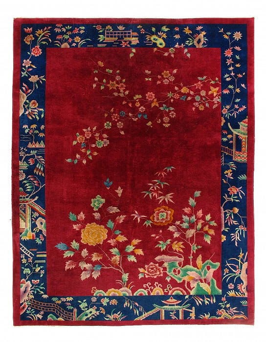 Fine antique chinese art Deco 8'9'' X 11'3'': Fine antique chinese art Deco 8'9'' X 11'3'' - Early 20th Century, Art Deco, Hand-Knotted, Lamb's Wool, 300 -D11602- 862.This item is part of our fine auction collection which includes many fine home 