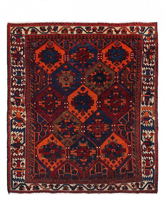 Persian Antique Square Bakhtiari rug 5'3'' X 5'11'' (1 of 4)