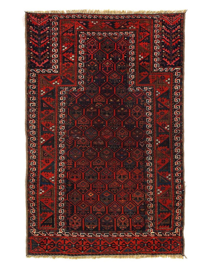 Antique Afghan Baluch Rug 2'11"X 4'6": Antique Afghan Baluch Rug 2'11"X 4'6" - CIRCA 1940, Baluch, Hand-Knotted, Lamb's Wool, 300 -D15242- 862.This item is part of our fine auction collection which includes many fine home accessories inclu