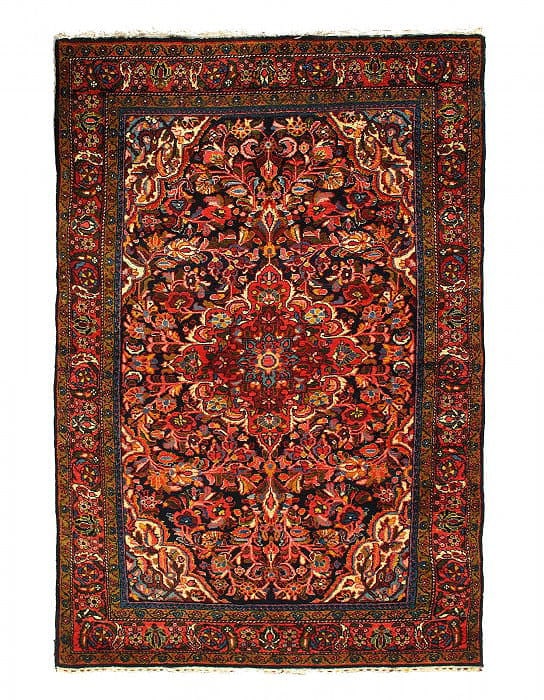 Fine Hand Knotted Persian vintage Balouchi rug 4'6'' X 6'11'': Fine Hand Knotted Persian vintage Balouchi rug 4'6'' X 6'11'' - 1970, Baluch, Hand-Knotted, Lamb's Wool, 300 -D12294- 862.This item is part of our fine auction collection which includes many fine home