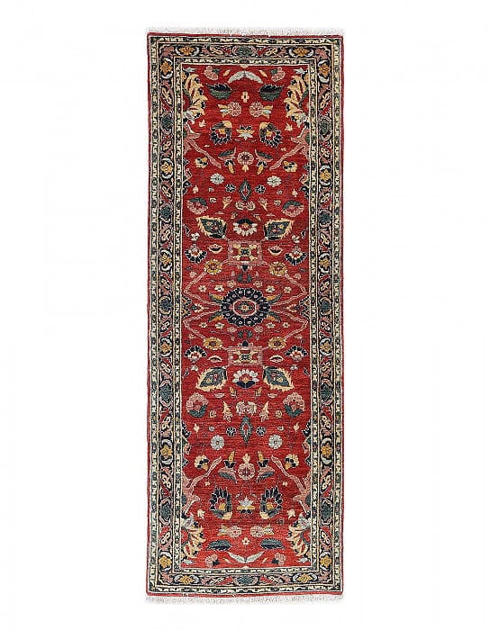 Pasargad Red Color Hand knotted Persian Bidjar runner 2' X 6'5'': Pasargad Red Color Hand knotted Persian Bidjar runner 2' X 6'5'' - New, Bidjar, Hand-Knotted, Lamb's Wool, 300 -D13429- 862.This item is part of our fine auction collection which includes many fine ho