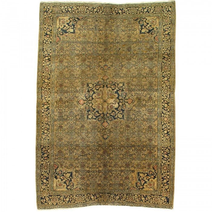 Late 19th Century Antique Persian Bidjar Rug - 4'6" x 6'7": Late 19th Century Antique Persian Bidjar Rug - 4'6" x 6'7" - , Bidjar, Hand-Knotted, Lamb's Wool, 300 -D07722- 862.This item is part of our fine auction collection which includes many fine home access