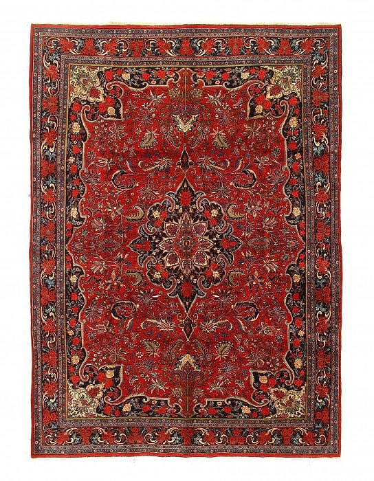 Antique Persian Bidjar Hand-Knotted 9'x12'5": Antique Persian Bidjar Hand-Knotted 9'x12'5" - circa 1920, Bidjar, Hand-Knotted, Wool, 300 -D03823- 862.This item is part of our fine auction collection which includes many fine home accessories inclu