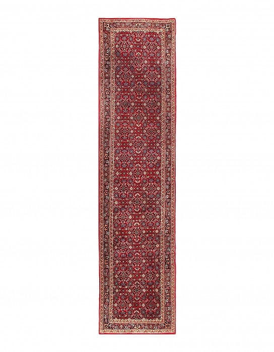 Rust Indian Bidjar 2'7" X 11'6": Rust Indian Bidjar 2'7" X 11'6" - New, Bidjar, Hand-Knotted, Lamb's Wool, 300 -D10028- 862.This item is part of our fine auction collection which includes many fine home accessories including antique 