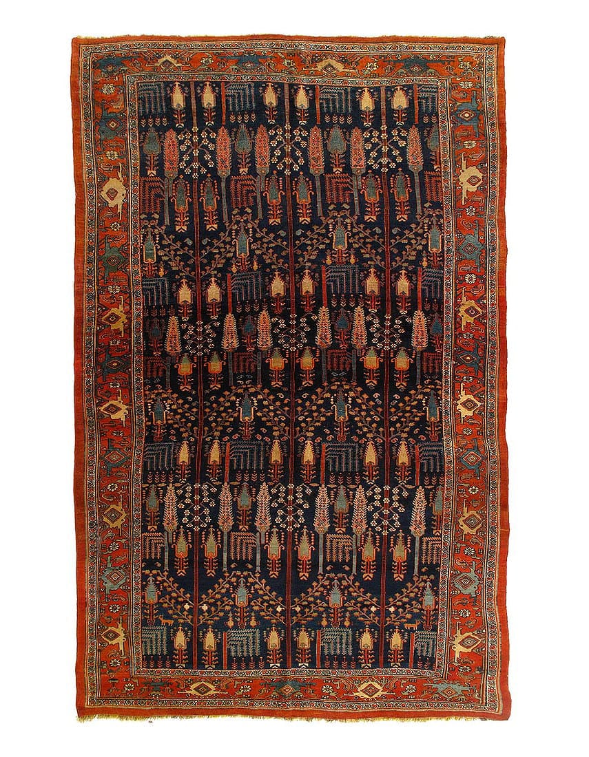 Antique Persian Bidjar Rug 6'9'' X 11'8'' (1 of 3)