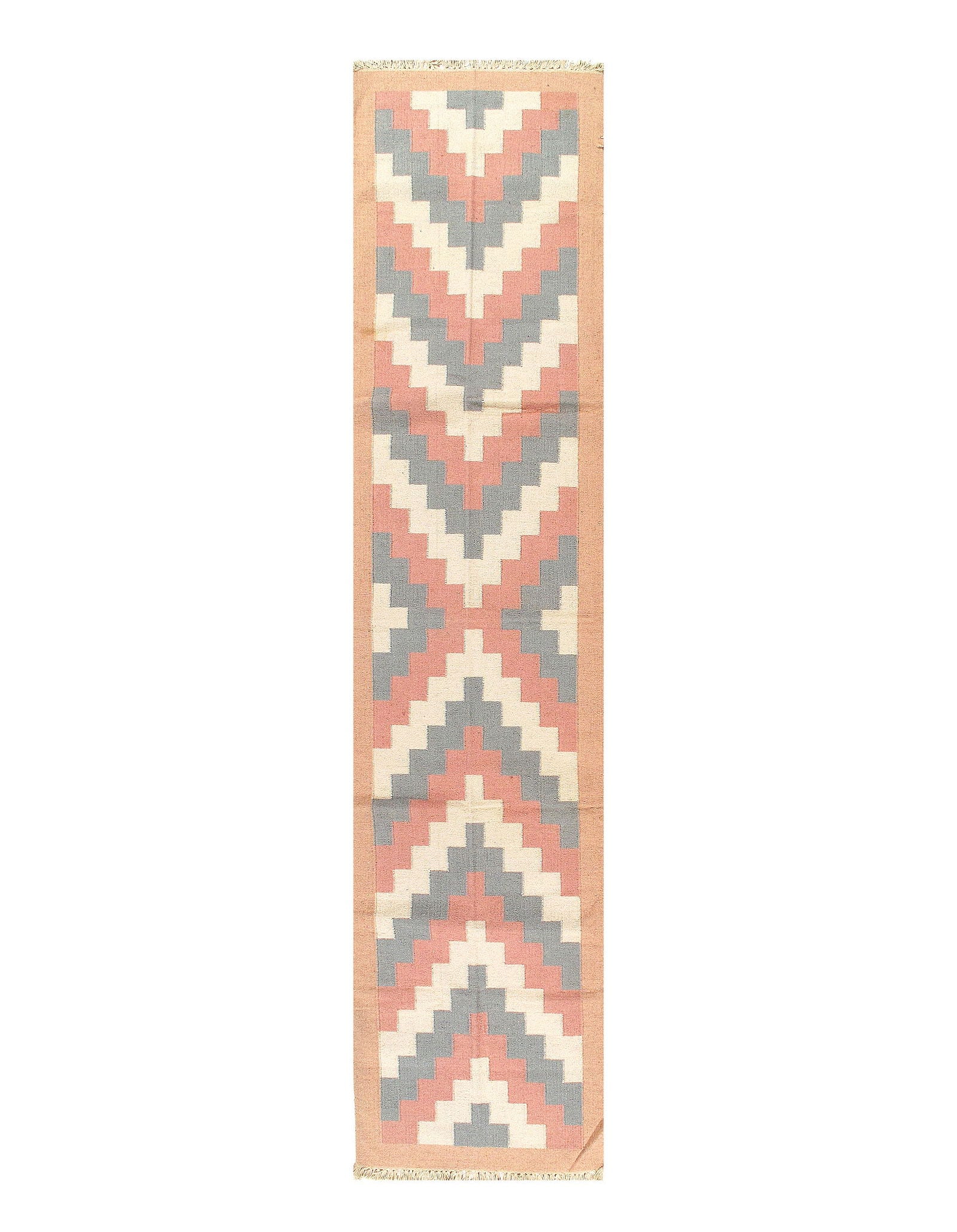 Multi Color Hand Woven Runner 2'9'' X 11'9'': Multi Color Hand Woven Runner 2'9'' X 11'9'' - New, Durrie, Hand-Woven, Flat Weave, 300 -50343- 862.This item is part of our fine auction collection which includes many fine home accessories including