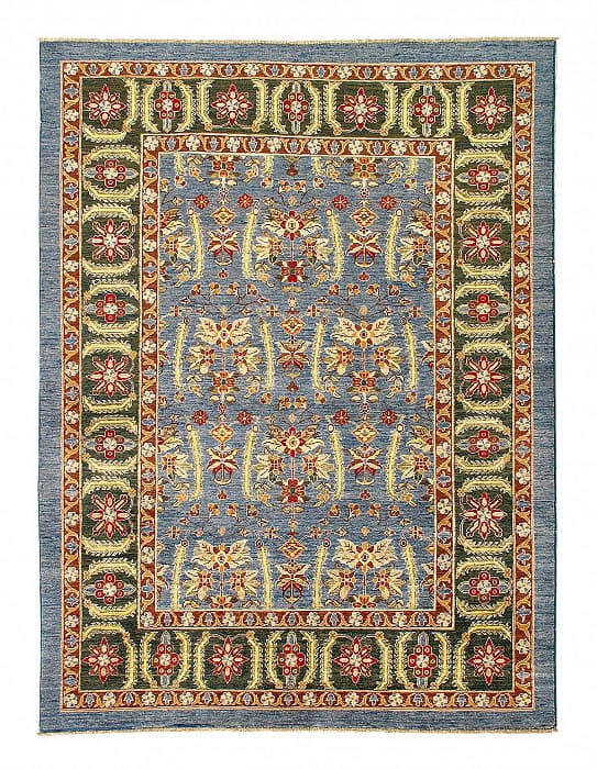 Gray color Fine Hand Knotted Farahan Rug 4'11'' X 6'6'': Gray color Fine Hand Knotted Farahan Rug 4'11'' X 6'6'' - New, Farahan, Hand-Knotted, Lamb's Wool, 300 -D14216- 862.This item is part of our fine auction collection which includes many fine home acces