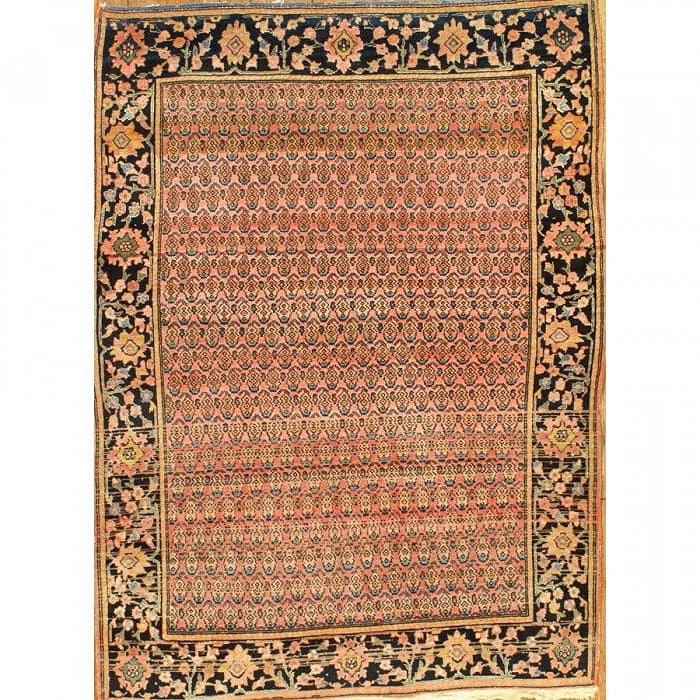 Antique Persian Farahan Sarouk 3'6" x 4'8": Antique Persian Farahan Sarouk 3'6" x 4'8" - circa 1880, Farahan, Hand-Knotted, Lamb's Wool, 300 -D04154- 862.This item is part of our fine auction collection which includes many fine home accessories