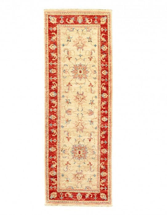 Ivory Fine Hand Knotted Farahan Runner 2'x 5'8": Ivory Fine Hand Knotted Farahan Runner 2'x 5'8" - CIRCA 2010, Farahan, Hand-Knotted, Lamb's Wool, 300 -D14915- 862.This item is part of our fine auction collection which includes many fine home access
