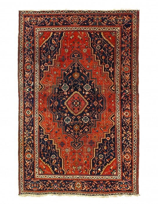 Persian Antique Farahan 4'3'' X 6'8'': Persian Antique Farahan 4'3'' X 6'8'' - Circa 1900, Farahan, Hand-Knotted, Lamb's Wool, 300 -D11599- 862.This item is part of our fine auction collection which includes many fine home accessories incl