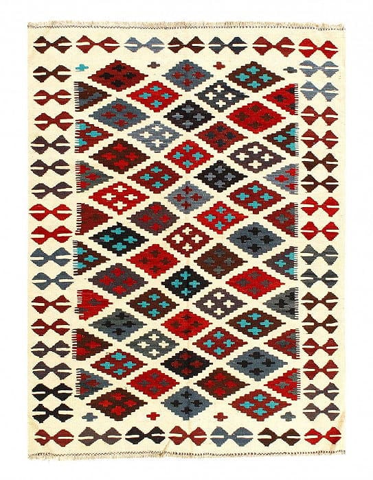 Pasargad Caucasian Tribal Style Flat Weave kilim 4'8'' X 6'4'': Pasargad Caucasian Tribal Style Flat Weave kilim 4'8'' X 6'4'' - New, Flat Weave, Hand-Knotted, Flat Weave, 300 -D14233- 862.This item is part of our fine auction collection which includes many fine h