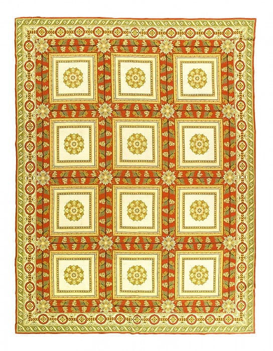 Handwoven Vintage Needlepoint Flat Weave Rug 8'8'' X 11'7'': Handwoven Vintage Needlepoint Flat Weave Rug 8'8'' X 11'7'' - 1980, Flat Weave, Hand-Knotted, Flat Weave, 300 -D12234- 862.This item is part of our fine auction collection which includes many fine hom