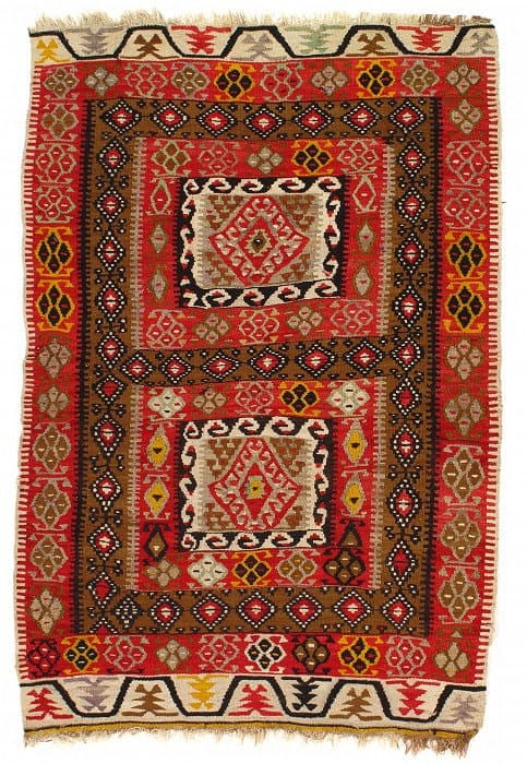 Multi Color Persian Kilim 3' X 5': Multi Color Persian Kilim 3' X 5' - , Flat Weave, Hand-Knotted, Lamb's Wool, 300 -55056- 862.This item is part of our fine auction collection which includes many fine home accessories including antiqu